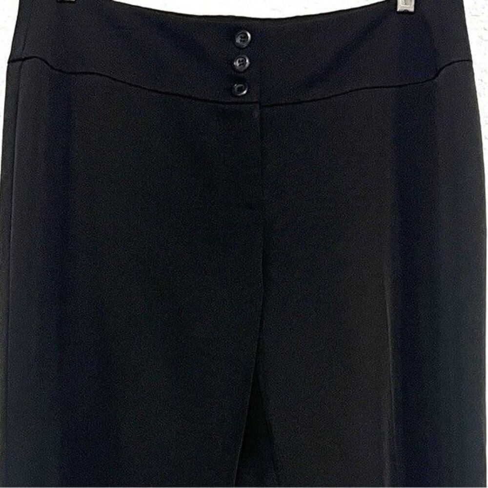 Cato Womens Black Wide Leg Dress Pants Plus Size 14